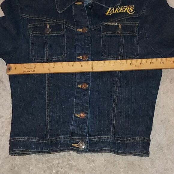 Los Angeles Lakers Denin  Jacket M - Picture 11 of 14